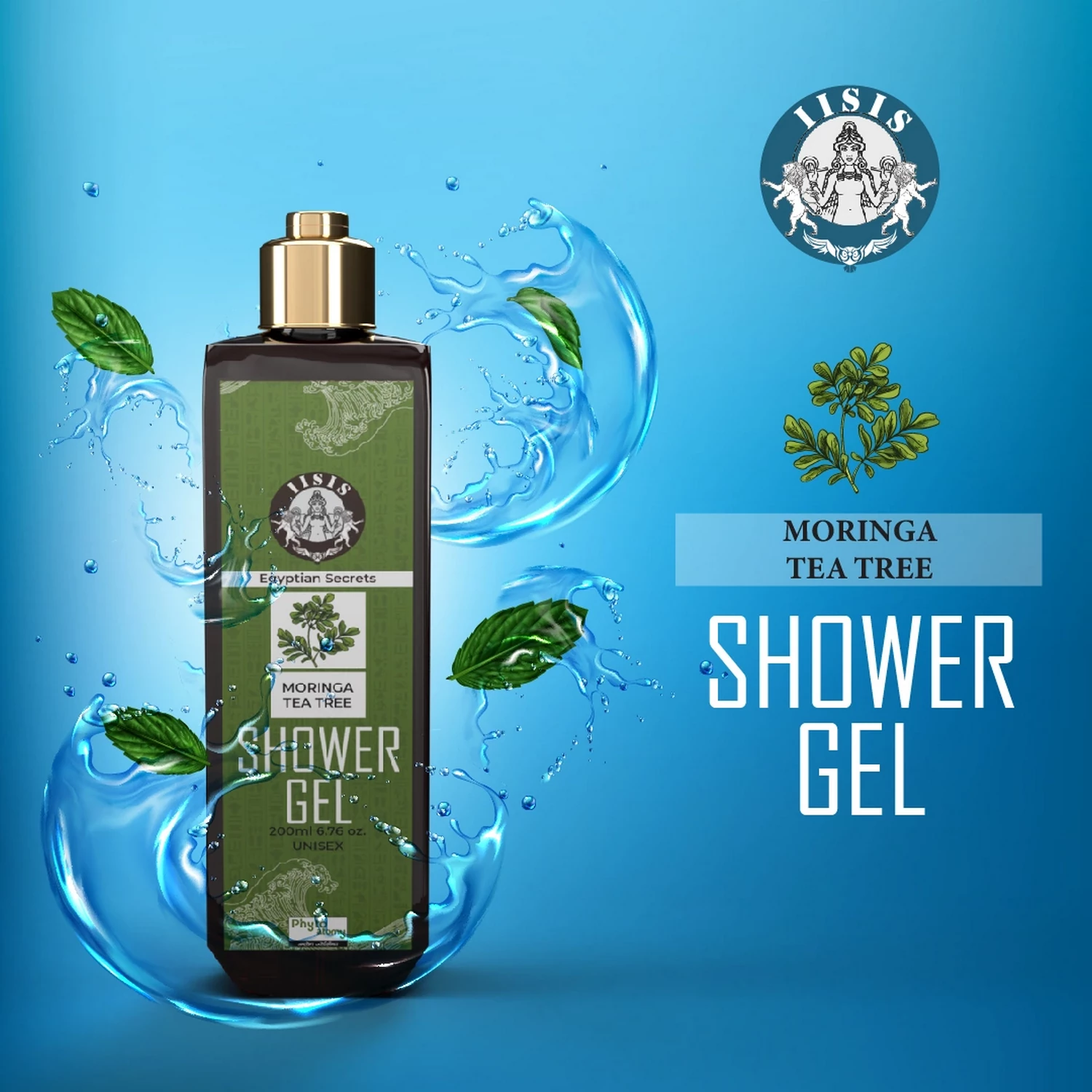 RBV B2B Moringa Tea-Tree Shower Gel (200 ml)-12 Pcs.